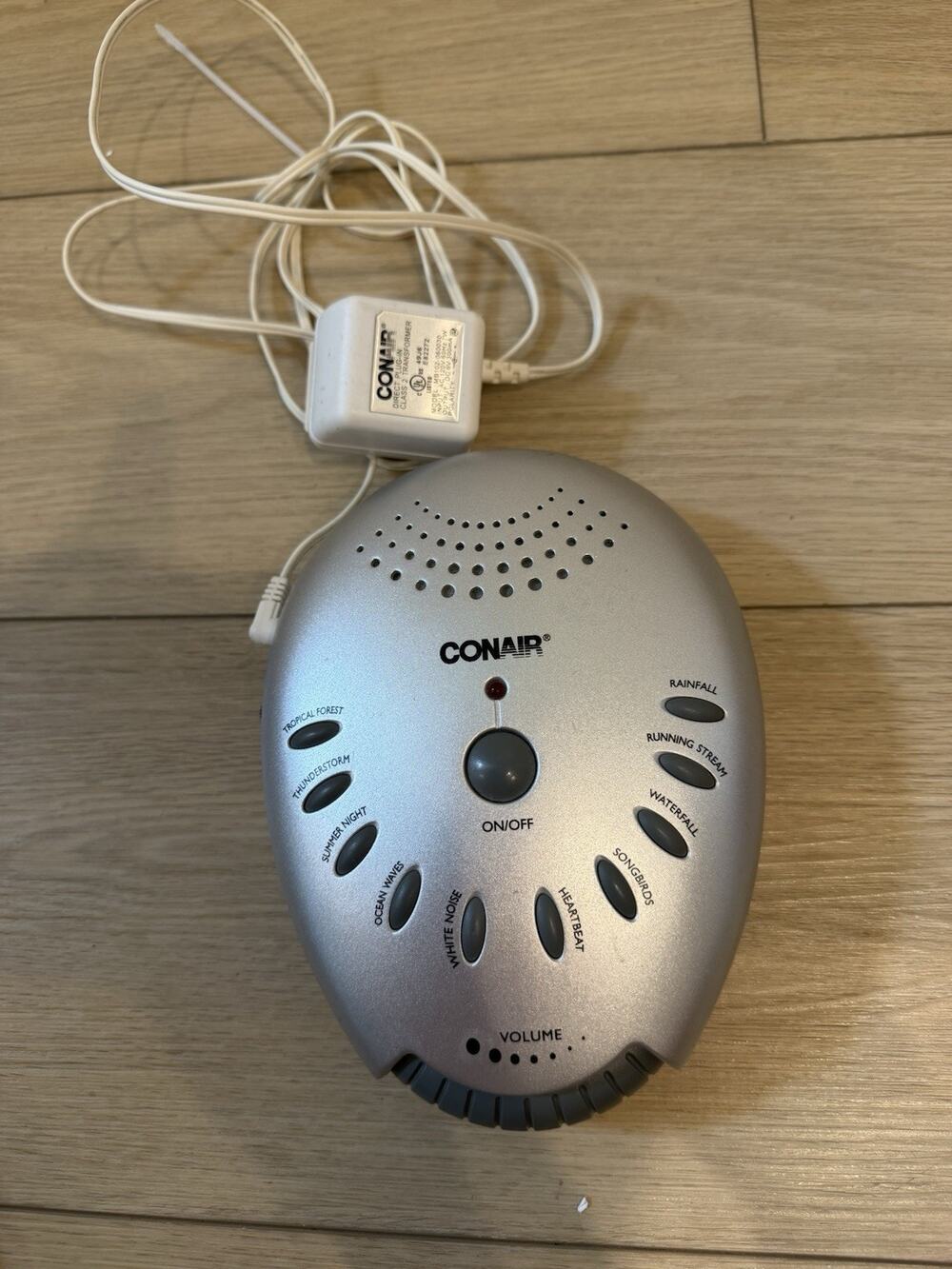 Conair Sound Therapy Machine Model SU1 + power cord TESTED & WORKS
